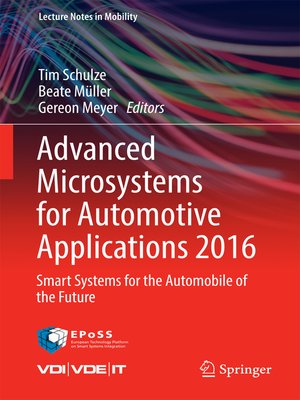 cover image of Advanced Microsystems for Automotive Applications 2016